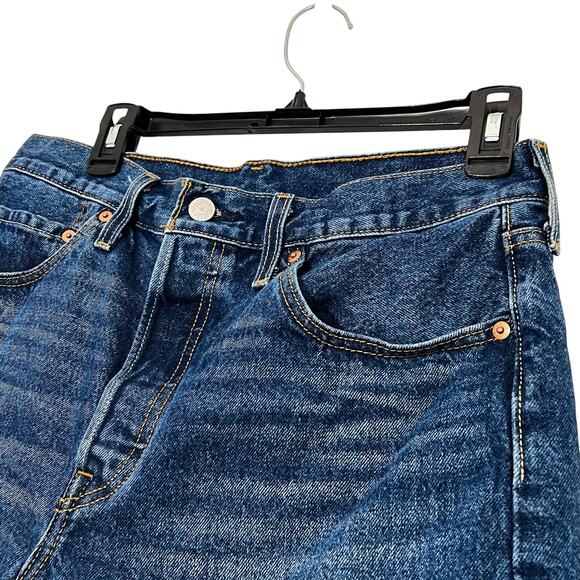 Levi's 501 Denim Jean Shorts Womens 30 Button Fly Y2K Coconut Girl Preppy Casual - Picture 2 of 7
